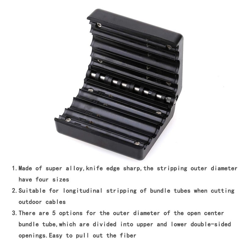 KELUSHI Fiber Optic Cable Jacket Stripping Tool, 4.5-11mm, Black, Special Super Alloy - Image 4